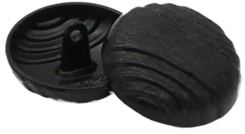 WFCQNBJBF Metallknöpfe, Knöpfe für Nähen, 12 Stück 18/22/25 mm Schwarze Metallknöpfe mit Schaft, dekorative leichte Nähknöpfe for und Modereparatur(Black,18mm) von WFCQNBJBF