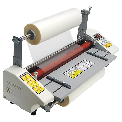 WFUAHA A2+ Papierlaminierungsmaschine, Auto Sense-Laminator, Kommerzielle Thermische Laminiermaschine, Einseitige Und Doppelseitige Beschichtungsdicke 0,1~5 Mm, Für Schul-/ Zuhause/Büros von WFUAHA