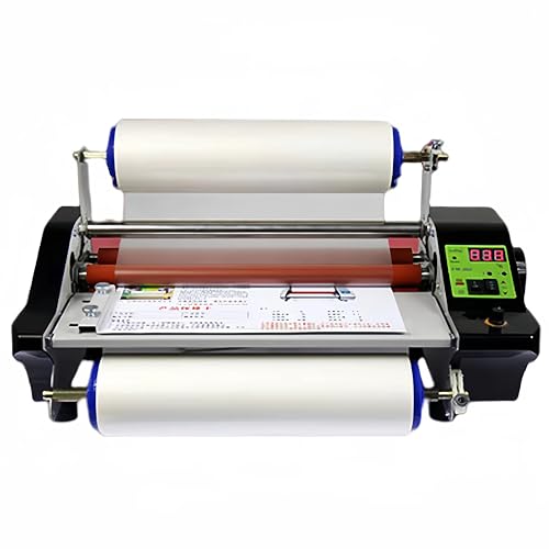 WFUAHA Papierlaminierungsmaschine, Tragbare Thermal -Laminiermaschine A4, Rolltransferfilm -Verbundmaschine, 350 Mm Max Breite, Umfasst A/B -Filme Für Büro, Schule, Startseite von WFUAHA