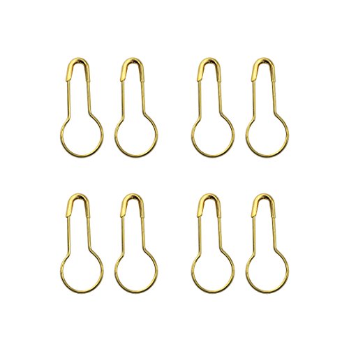 WMYCONGCONG 1000 Stück 2 cm Kupfer Kürbis-Stift Birne Pin Kalabash Pin Perlen Nadel Nadel Sicherheit Pin für DIY Home Zubehör (Gold) von WMYCONGCONG