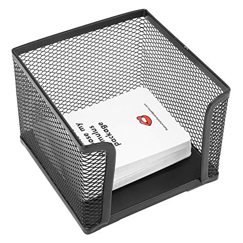 WGFOIP Metall-Memo-Notizwürfelhalter, Schwarzer Haftnotizhalter, Bürobedarf-Caddy für Büroklammer, Haftnotiz WGFOIP Metall-Memo-Notizwürfelhalter, Schwarzer Haftnotizhalter, Bürobedarf-Caddy für Büroklammer, Haftnotiz von WGFOIP