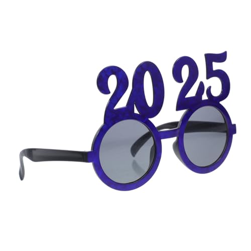 WHAMVOX 1 Paar 2025 Brille Brillen Anziehen Silvesterbrille 2025 Lustige Brillen 2025 Zahlenbrille Frohe Silvesterbrille Partybrillen Partyzubehör Für Das Neue Jahr 2025 Neujahrsbrille Abs von WHAMVOX