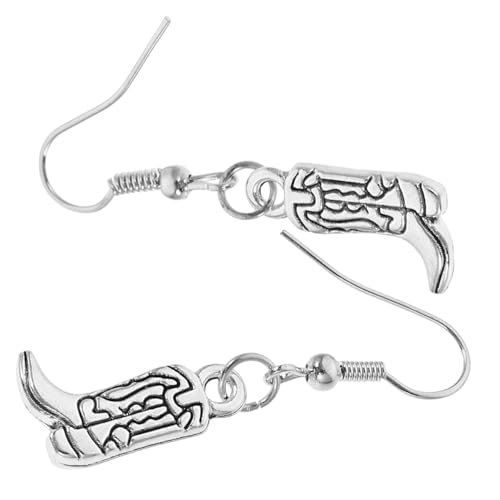 WHAMVOX 1 Paar Westernschmuck für Frauen Cowgirl westliche Ohrringe Ohrschmuck für Damen Stiefel Ohrringe anhänger für ohrringe anhänger ohrringe Damen Ohrringe Ohrhänger Legierung Silver von WHAMVOX