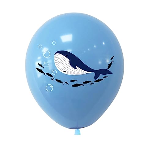 WHAMVOX 1 Satz 16 Stück Hai-Wal-Delphin-Ballon Marineparty Tierballons -Kit Gefälligkeiten für Geburtstagsfeiern kontagion triffier autodeko Latexballons Zubehör für Partydekoration von WHAMVOX