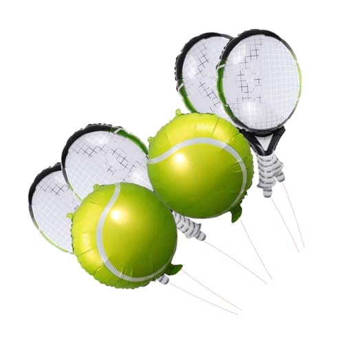 WHAMVOX 6 Pc Tennis Schläger Tennis Bälle Luftballons Geburtstag Partei Liefert Festliche Dekorationen Für von WHAMVOX