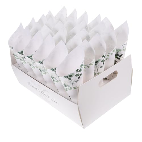 WHAMVOX 1 Set Hochzeitspapierprodukte Papierkegel Für Konfetti Papierkegel Blumen Konfetti Blütenblatt Papier Konfetti Halter Konfetti Kegelhalter Papier Zuckerkegel von WHAMVOX