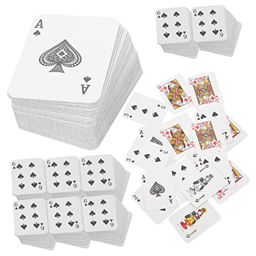 WHAMVOX 10 Sets Miniatur Pokerkarten Mini Spielkarten Für Kartenspiele Ideales Kinderpartygeschenk Und Reisespiel Requisiten Perfekt Für Unterwegs Und Kleine Spieler von WHAMVOX