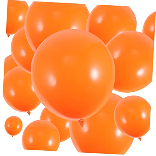 WHAMVOX 100St Oranger Ballon Halloween-Zubehör LKW-Ballon Orangefarbene Kürbisballons halloween luftballons halloween ballons Luftballons für Geburtstagsfeiern Ballons verdicken Emulsion von WHAMVOX