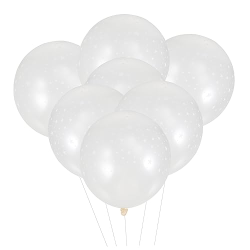 WHAMVOX 100pcs Clear Sterndruckballons Dekorativ 12 Zoll Latexballons Hochzeitsfeier von WHAMVOX