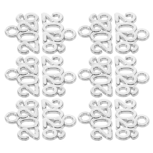 WHAMVOX 100st Schlüsselanhänger Aus Legierung Abschluss Saison Anhänger Charm-anhänger Aus Legierung Anhänger Für Schlüsselanhänger Halskette Charme Schmuck Diy Charme Zinklegierung Silver von WHAMVOX