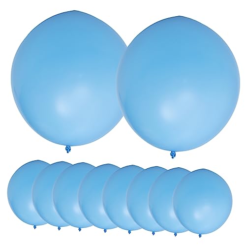 WHAMVOX 10St 36 Zoll großer Ballon Bogenballon Valentinstag Party Luftballons Gastgeschenke große luftballons große ballons Luftballons für Geburtstagsfeiern Hochzeitsballons Emulsion Blue von WHAMVOX