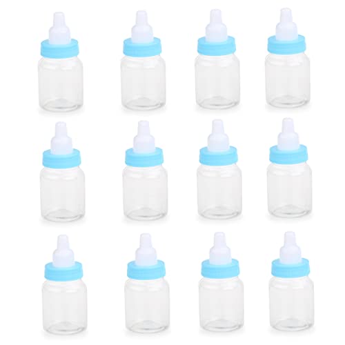 WHAMVOX 12st Duschgeschenke Flaschen Blaue Süßigkeiten Zum Duschen Riesige Süßigkeiten Süßigkeitenflasche Geschenke Für Jungen Nuckelflasche Duschflasche Baby Mädchen Süßigkeiten Box von WHAMVOX
