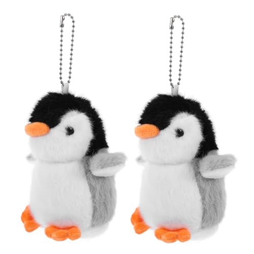 WHAMVOX 2 Stück üsch Pinguin Schlüsselanhänger Süße Pinguin Stofftier Anhänger Für Taschen Und Rucksäcke Perfekte Taschendekoration Und Geschenkidee Für Pinguin Liebhaber von WHAMVOX