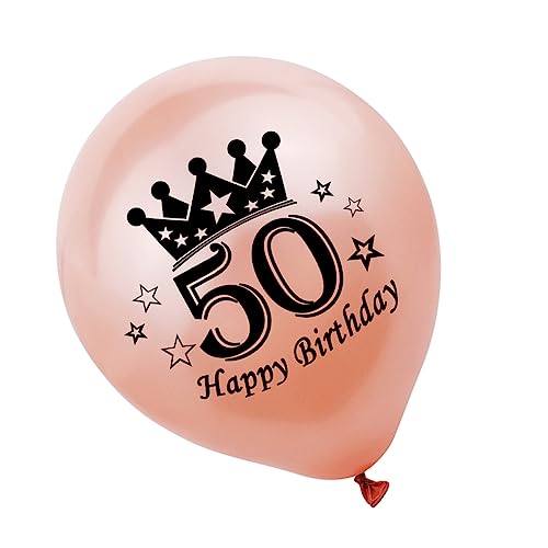 WHAMVOX 20 Stück 50 Geburtstag Luftballons Gefälligkeiten für Geburtstagsfeiern Partyballons Zahlenballons 50. Ballons balloons wasserballons Latexballons Latexballon zum Geburtstag von WHAMVOX