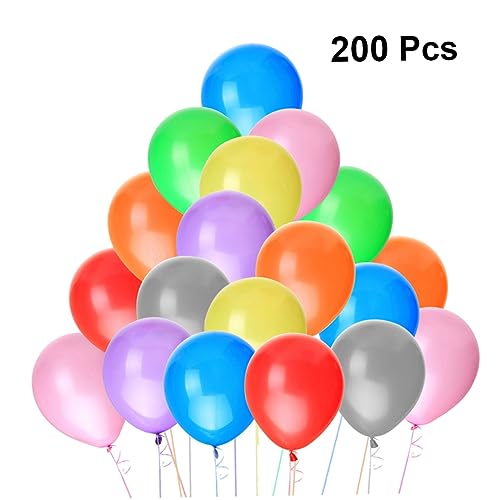 WHAMVOX 200 Stück 10 Zoll Einfarbige Latexballons Zufälligen Farben Dekorative Ballons Für Hochzeit Geburtstag Partys Und Feiern Hochwertige Ballondeko Für Jede Gelegenheit von WHAMVOX