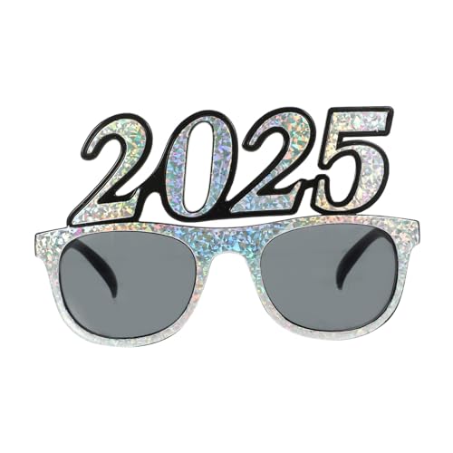 WHAMVOX 2025 Silvesterdekoration Frohes neues Jahr Dekorationen Party-Sonnenbrille frohe silvesterbrille party zubehör coole brille Partygeschenke für das neue Jahr Leistungsrequisiten Stk von WHAMVOX