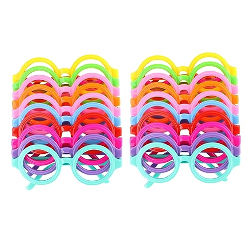 WHAMVOX 20St Brillengestell für Kinder Requisiten für Babyfotos blöde Brille Brillenrahmen Dekoration verkleidung kinder kinderfasching rundes Brillengestell Partybrillen Dekoration PVC von WHAMVOX