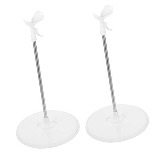 WHAMVOX 2St Puppenständer Figure Stand Figurenständer Puppenaufbewahrungsständer Desktop-Puppe Steht Action Figur Puppen unterstützen Puppenhalterungen Stützständer für Puppen Legierung von WHAMVOX