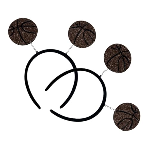 WHAMVOX 2st Basketball-stirnband Haarband Kopfschmuck Dekoratives Stirnband Kreative Haarreifen Lustiges Stirnband Sportspiel-jubel-stirnband Stirnband Für Sportparty Kugel-stirnband Stoff von WHAMVOX