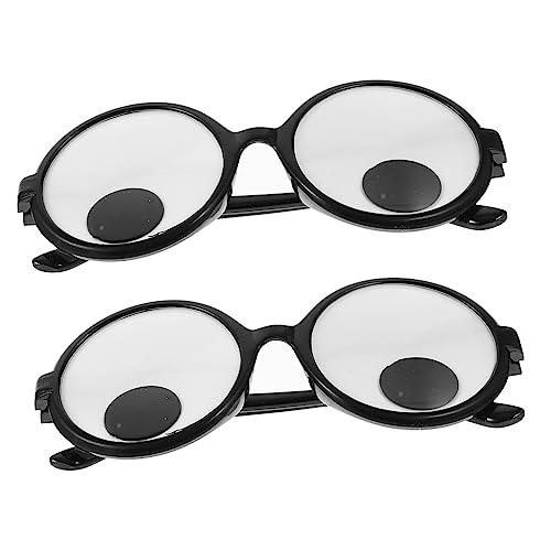 WHAMVOX 2st Rollbrille Halloween-cosplay-brille Lustige Sonnenbrille Partybrille Für Party Foto-requisiten Interessante Partybrille Neuartige Brillen Partyzubehör Lustige Brille Plastik von WHAMVOX