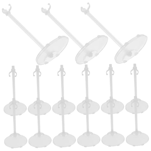 WHAMVOX 30 STK Puppenständer Figure Stand puppenzubehör Puppenpräsentation Puppenpflege Figurenständer Puppe Steht für transparent ob11 Pop Spielzeug Puppenhalterung Puppenregal Plastik von WHAMVOX