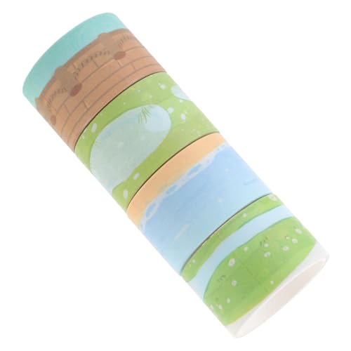 WHAMVOX 4 Rollen Handbuch Dekoration Washi-tape-aufkleber Blumen-washi-tape Verwaschenes Klebeband Washi-tape Süß Boho-washi-tape Pastell Boho-scrapbook-papier Goldband Selbstklebend von WHAMVOX