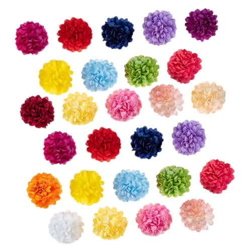 WHAMVOX 40St Blütenköpfe künstliche blüten Artificial Künstlicher Chrysanthemenkopf künstliche Blumenköpfe gefälschte Blumen Mini-Blumenstrauß Blumenköpfe für die Hochzeit Plastik von WHAMVOX