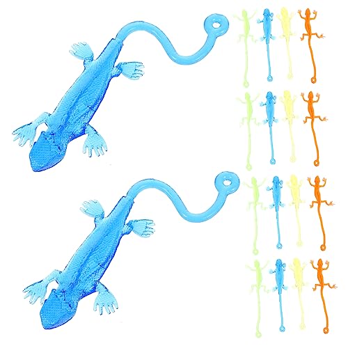 WHAMVOX 50 Stück Eidechsenweicher Gummiball Chameleon Toy Children Stretchy Toy Stretchy Lizard Toys Gecko Iguana Toy Rubber Lizard Stretchy Toys Klebriger Ball Tpr Weiches Gummi Kleinkind von WHAMVOX