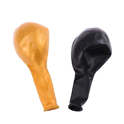 WHAMVOX 50 Stück Runde Latexballons Dekorative Luftballons Und Schwarz Für Geburtstag Hochzeit Und Party Dekoration Ideal Zubehör Für Festliche Anlässe von WHAMVOX