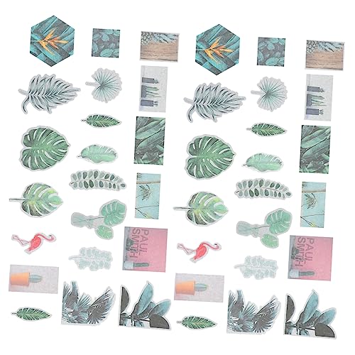 WHAMVOX 60St Pocket-Sticker-Pack Vintage Scrapbook-Aufkleber Kinder Aufkleber Scrapbooking Sticker Scrapbook Stickers Blumenaufkleber Hochzeitsaufkleber Papieraufkleber Handkontoaufkleber von WHAMVOX