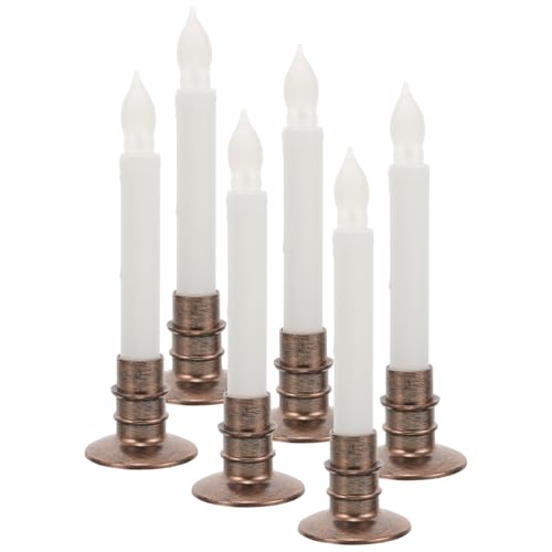 WHAMVOX 6er Set LED Kerzenlichter Flammenlose Kerzen Mit Batteriebetrieb Für Dekoration Und Festlichkeiten Ideal Für Zuhause Hochzeiten Und Besondere Anlässe von WHAMVOX