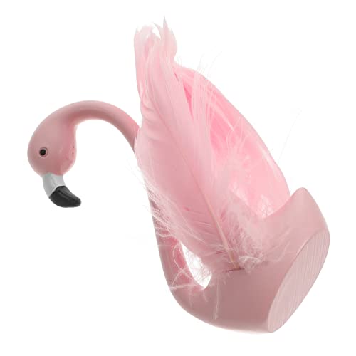 WHAMVOX Flamingo-Ornamente Miniatur kleine Schwanenfigur Flamingo-Dekoration für den Außenbereich Flamingodekor für Kuchen Flamingo-Modell Flamingofiguren Flamingo-Verzierungen Feder Rosa von WHAMVOX