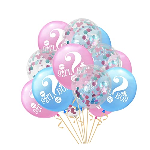 WHAMVOX Gender Reveal Ballons Kreative Deko Für Geschlechtsenthüllungsparty Mit 5 Blauen 5 Und 5 Gemischten Konfetti Ballons Partydeko Für Jungen Oder ädchen von WHAMVOX