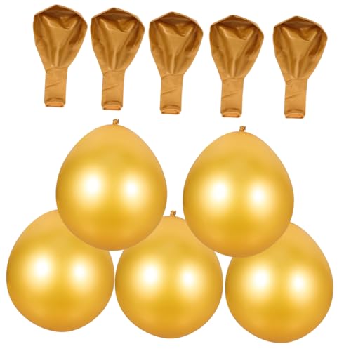 WHAMVOX Goldene Matten Runde Latex Ballons Für Geburtstagsfeiern Hochzeiten Und Festivals Perfekte Party Dekorationen Und Layout Requisiten von WHAMVOX