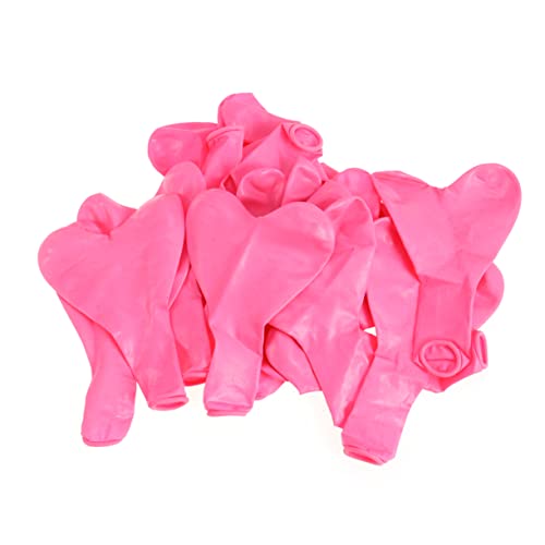 WHAMVOX Herzform Latexballons Pink Dickwandige Dekorationsballons Für Partys Hochzeiten Und Geburtstagsfeiern Ideal Für Romantische Anlässe Und Feierlichkeiten von WHAMVOX