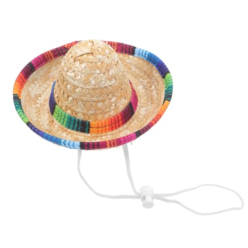 WHAMVOX Hut Sombrero-hüte Strohhüte Für Puppen Mexikanische Hüte Für Party Kleine Gewebte Hüte Mini-halloween-hüte Mexikanische Geburtstagsmütze Mexikanische Partyhüte Polyester von WHAMVOX