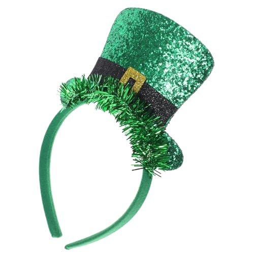 WHAMVOX Irish Day Stirnbänder haarband hair- Festlicher Haarschmuck turban yeat St. Patricks Tag Partyzubehör zum St. Patrick's Day st. Patrick's Day Haarreifen Stirnband Filzstoff von WHAMVOX