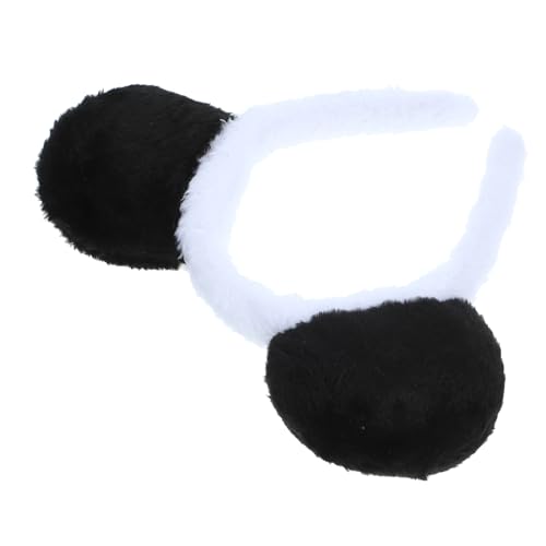 WHAMVOX Panda Ohr Stirnband Party Cosplay Stirnband Party Kopf Dekor Mädchen Kopfbedeckung Panda Haarband Panda Modellierung Stirnband Tier Ohr Kopfbedeckung Panda Ohr Requisite Party von WHAMVOX