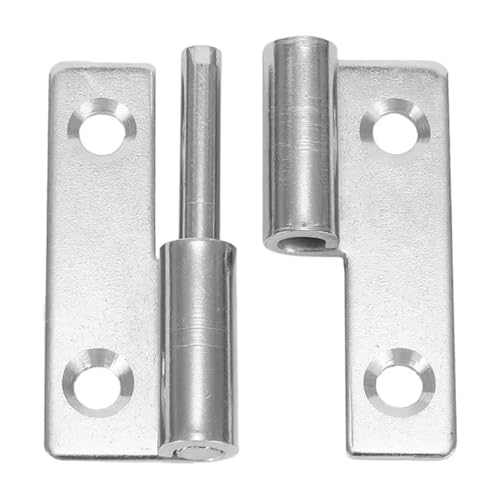 WHARGTSL 6Pcs Abnehmbare Scharnier Slip Joint Lift Flag Off Tür Scharnier Edelstahl Tür Stecker Links Rechts Flache Scharnier Möbel Hardware(40x30x1.5 Left) von WHARGTSL