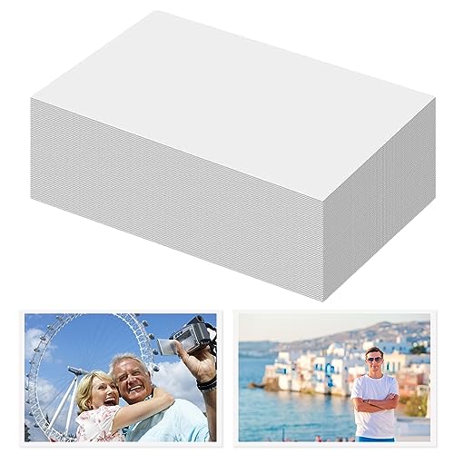 200 Blätter Blanko Postkarten A6, 15 x 10,5 cm Blanko Karten zum Selbstgestalten Beschriften oder Bedrucken, 230g/m² Karteikarten A6 Blanko, Blanko Papier Karten Weiß, für Postkarten, DIY, Grußkarten von WHC