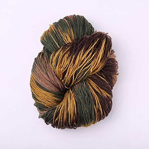 WHESAZYP Gefärbtes, Dickes Häkelgarn, milchiges Baumwollgarn, zum Stricken von Pullovern, Mohairwolle, Häkelnadel, ca. 50 g (Farbe: A 3) (A 16) von WHESAZYP