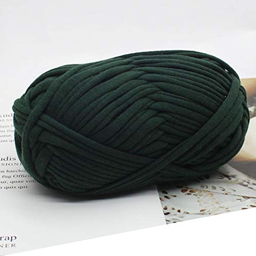 WHESAZYP Graues Baumwolltuch, T-Shirt-Garn, Polyester, Handtaschengarn, Wintertasche, Teppich, Häkeln, Stricken, ca. 100 g/Rolle (Farbe: 16) (13) von WHESAZYP