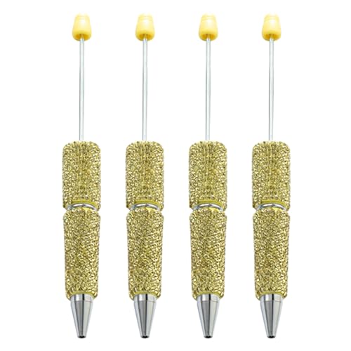 4 Stück 1,0 mm Perlen-Kugelschreiber, Strass, Perlenstift, Schreibstift, Perlenroller, Schulbedarf von WHFCBJBW