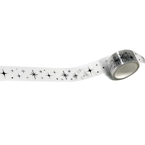 PET Dekoratives Klebeband Sternmuster Klebeband Selbstklebendes Klebeband Dekoratives Klebeband Koreanische Stile Washis Tape für Journaling von WHFCBJBW