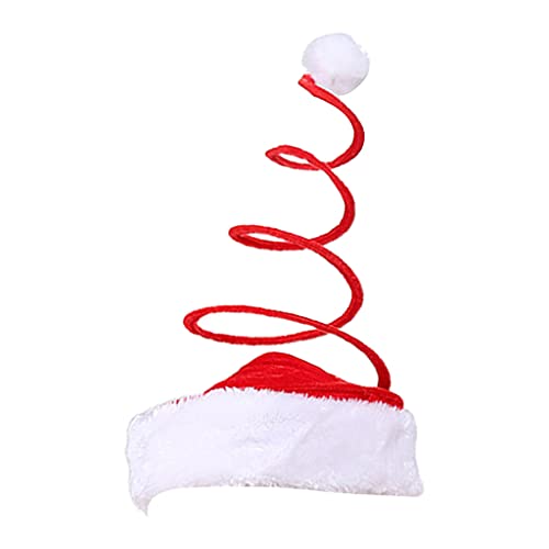 WHFCBJBW Erwachsene Kinder Lange Weihnachtsmütze für Plüsch Santa Neujahr Weihnachten Party Dekoration Kopfschmuck Party von WHFCBJBW