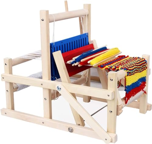 WHIPIN Holz-Webstuhl-Set, DIY-Handstrick-Webmaschine, Multi-Craft-Webstuhl, Kunsthandwerk mit gemischten Garnen, Stricker for Kinder, Erwachsene, Anfänger, entwickelt Kreativität von WHIPIN