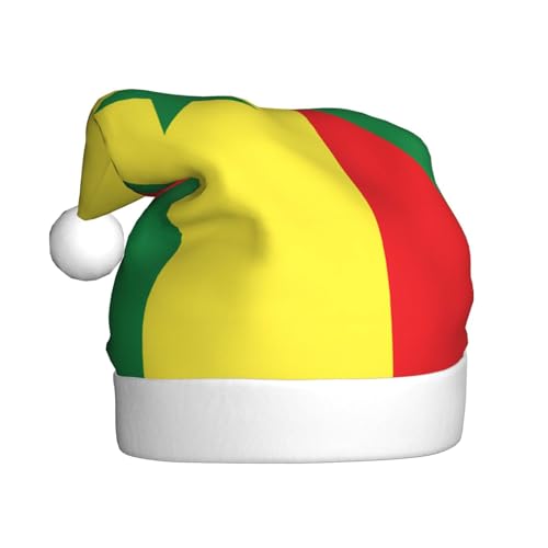 WHJYCC Flagge von Senegal Klassische Weihnachtsmütze, perfekte Nikolausmütze für Erwachsene, Schneeflockenhut, ideal für Weihnachten, Halloween und Partygeschenke von WHJYCC