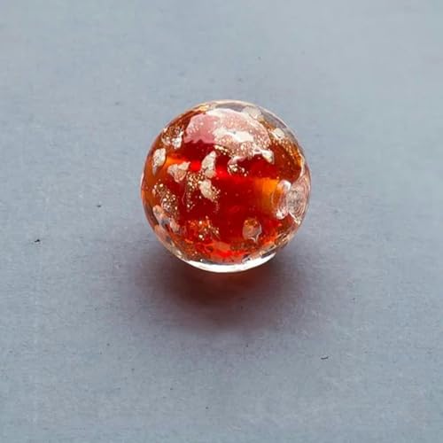 10 Stück/Los 8 mm runde beleuchtete Blumenglasperlen, lose leuchtende Lampwork-Perlen, handgefertigter Kristall, zum Selbermachen, Nähen, Farbe 1 von WHUCTM