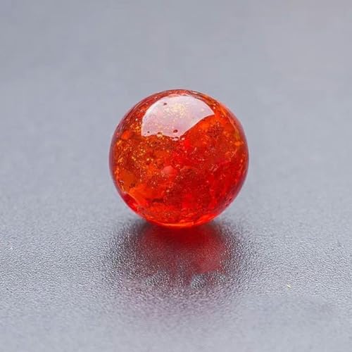 10 Stück/Los 8 mm runde beleuchtete Blumenglasperlen, lose leuchtende Lampwork-Perlen, handgefertigter Kristall, zum Selbermachen, Nähzubehör, Farbe 16 von WHUCTM