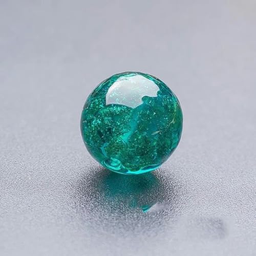 10 Stück/Los 8 mm runde beleuchtete Blumenglasperlen, lose leuchtende Lampwork-Perlen, handgefertigter Kristall, zum Selbermachen, Nähzubehör, Farbe 21 von WHUCTM